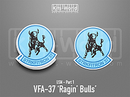 Kitsworld SAV Sticker - US Navy - VFA-37 Ragin' Bulls 
